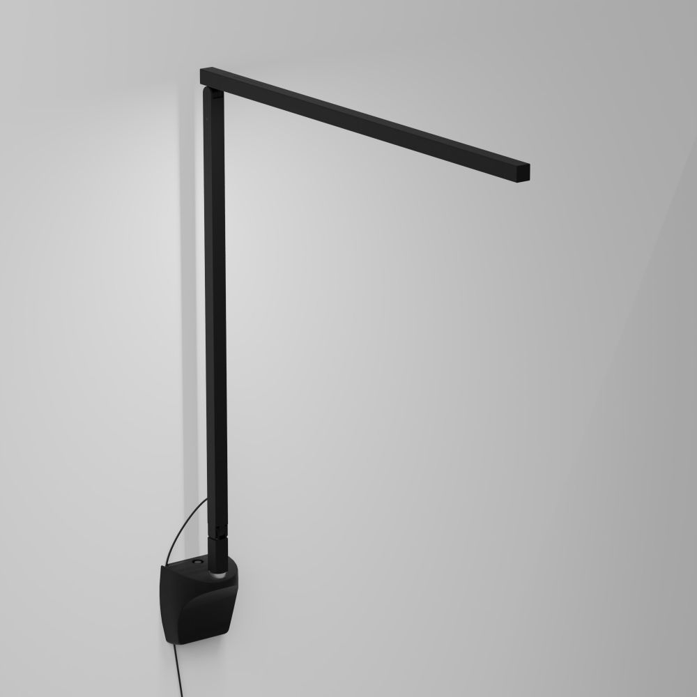 Koncept Lighting ZBD1000-D-MTB-WAL Z-Bar Solo LED Desk Lamp Gen 4 with (non-hardwired) wall mount (Daylight; Matte Black)